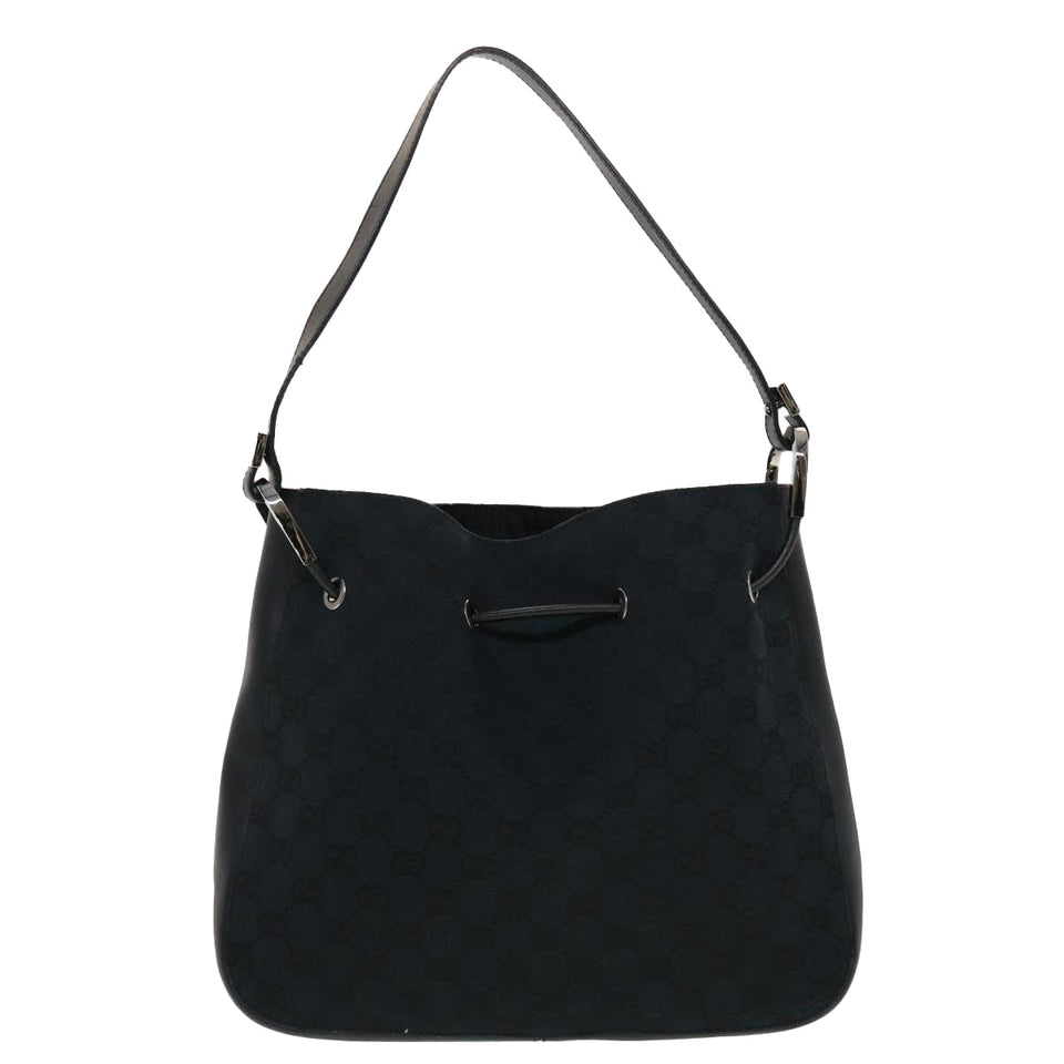 Gucci GG Canvas Shoulder Bag Black yk7193