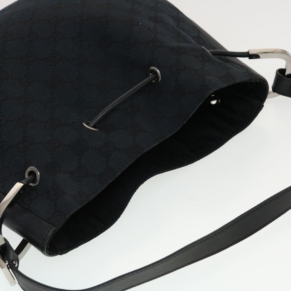 Gucci GG Canvas Shoulder Bag Black yk7193