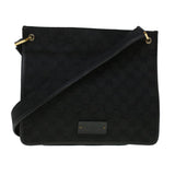 Gucci GG Canvas Shoulder Bag Black 91762 yk7260
