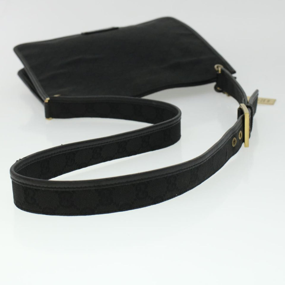 Gucci GG Canvas Shoulder Bag Black 91762 yk7260