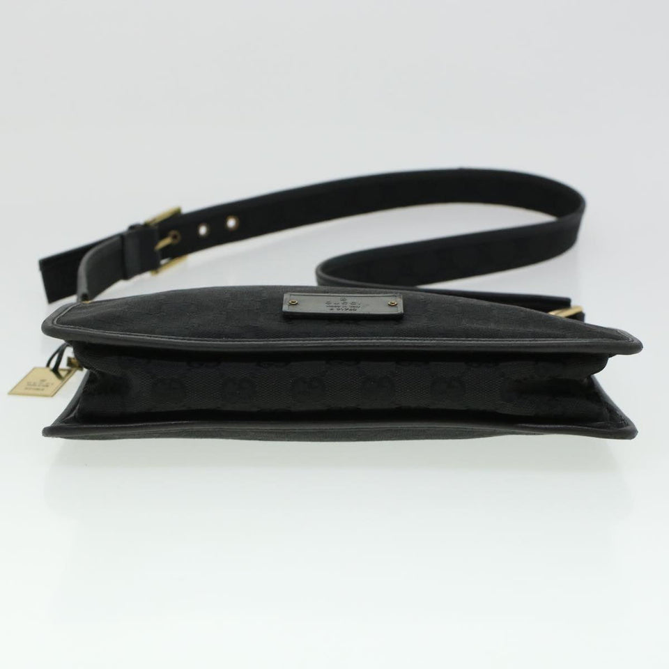Gucci GG Canvas Shoulder Bag Black 91762 yk7260
