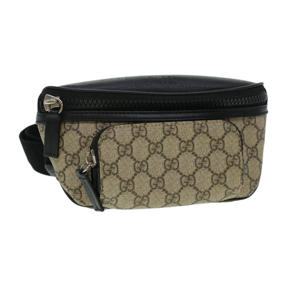 Gucci GG Canvas Body Bag PVC Leather Beige 450946 yk7290