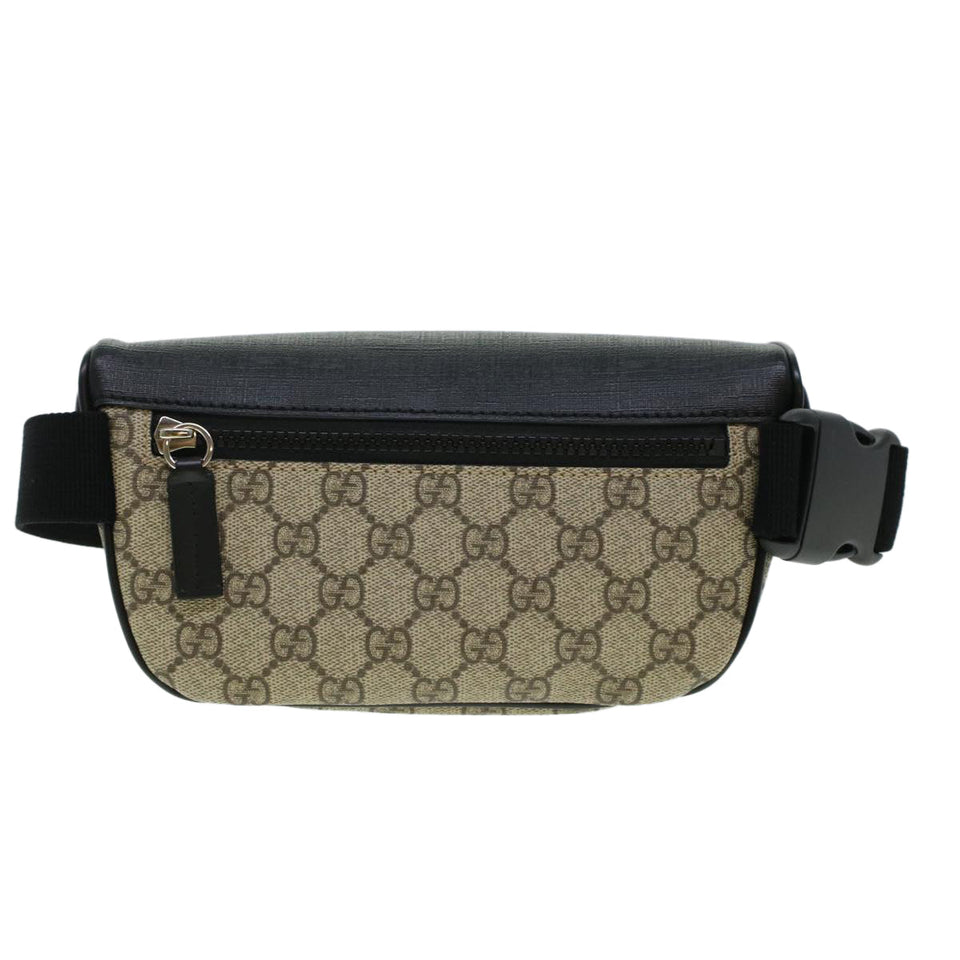 Gucci GG Canvas Body Bag PVC Leather Beige 450946 yk7290