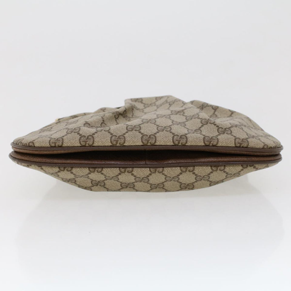Gucci GG Canvas Shoulder Bag PVC Leather Beige yk7340