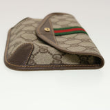 Gucci GG Canvas Web Sherry Line Pouch PVC Leather Beige Red Green yk7352