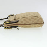 Gucci GG Canvas Shoulder Bag Leather Beige 115514 yk7361