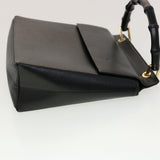 Gucci Bamboo Hand Bag Leather Black 001.3444.1887 yk7365B