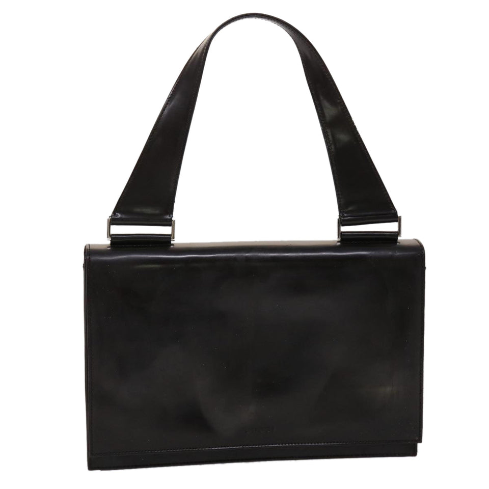 Gucci Shoulder Bag Patent leather Brown yk7420