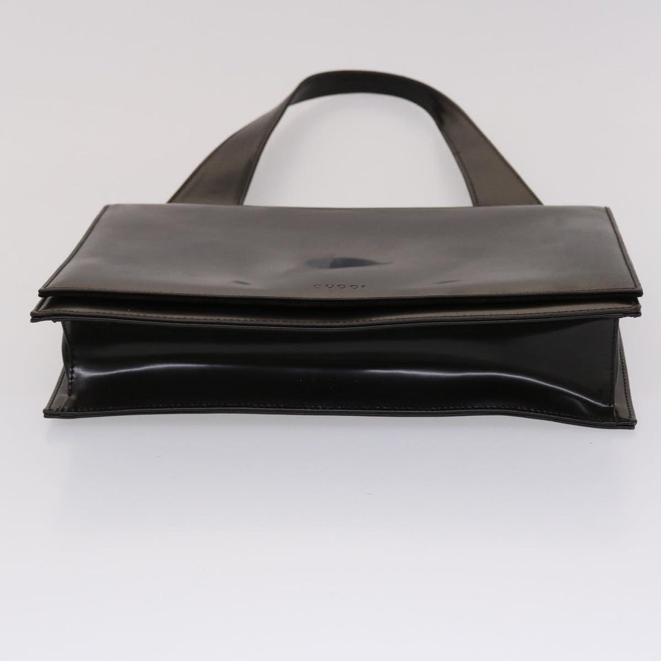 Gucci Shoulder Bag Patent leather Brown yk7420