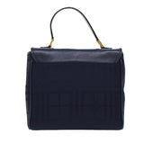 Luxury BurberrySs Nova Check Hand Bag Nylon Leather Blue Auth yk7428