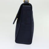 Luxury BurberrySs Nova Check Hand Bag Nylon Leather Blue Auth yk7428