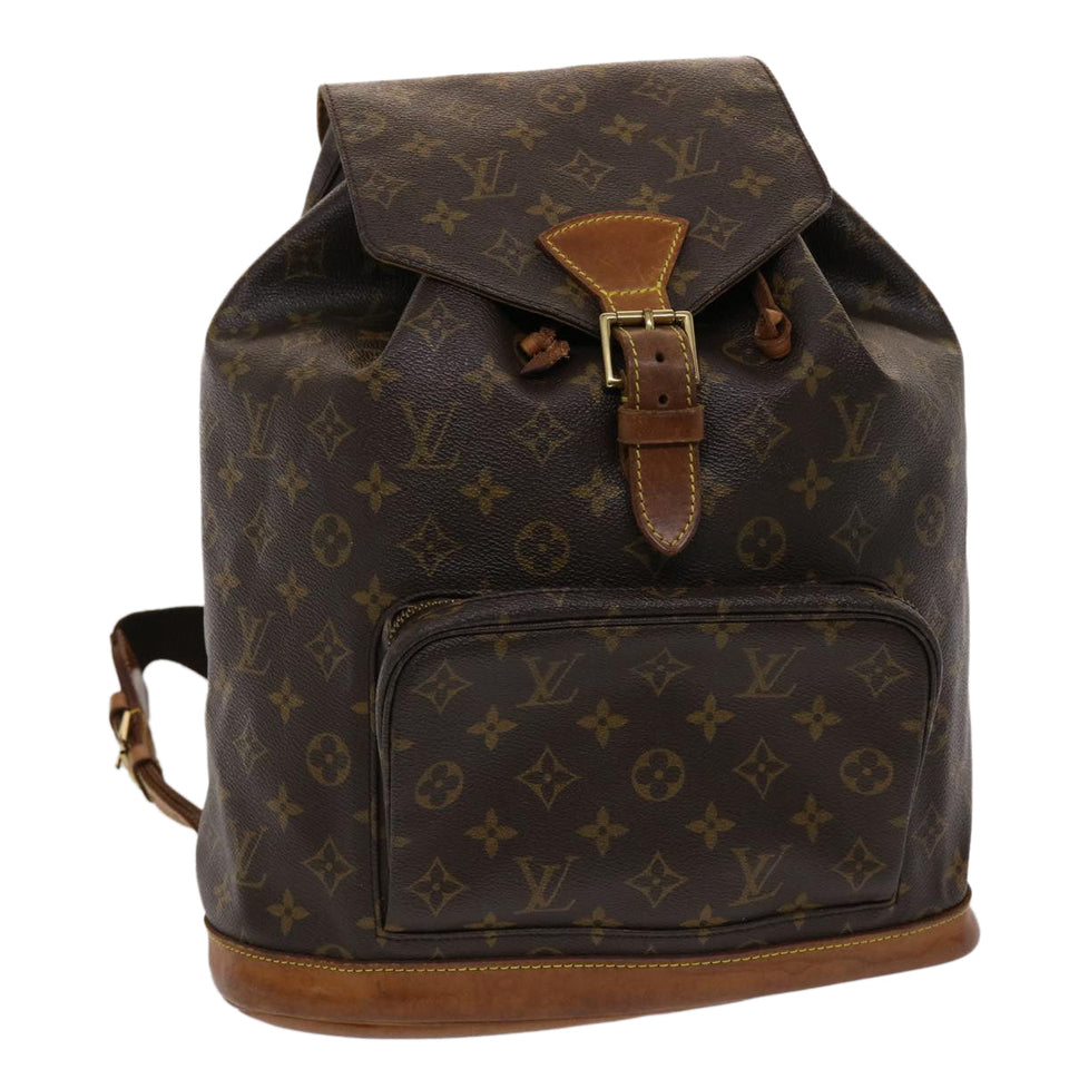 Louis Vuitton Monogram Montsouris GM Backpack LV Auth yk7608