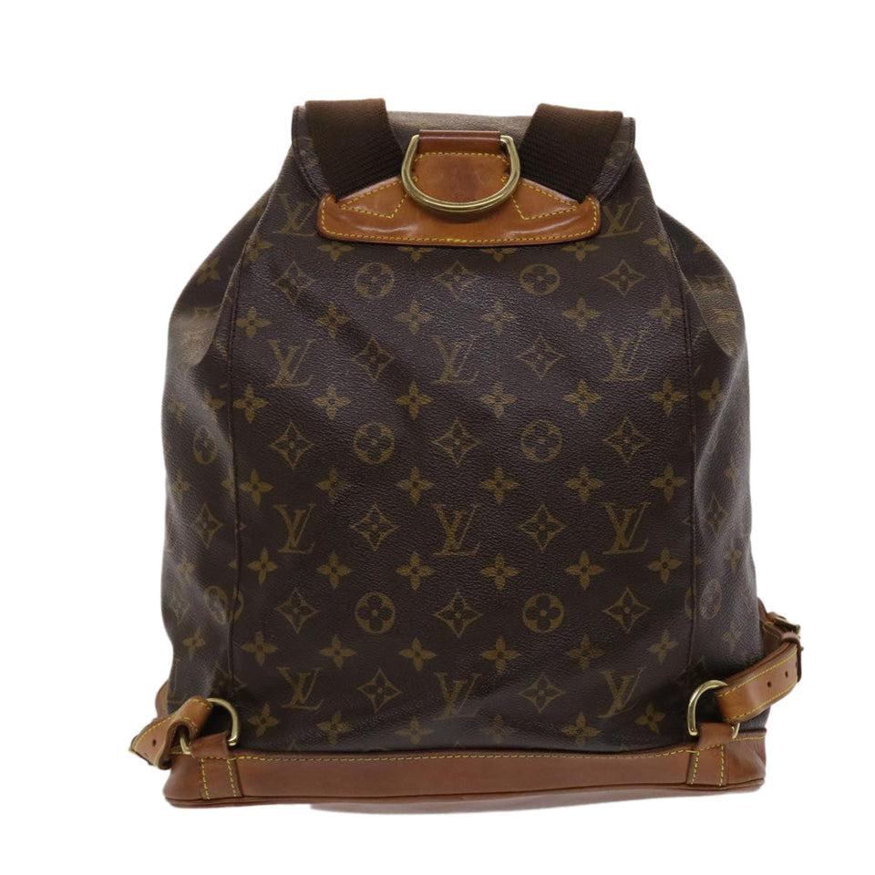 Louis Vuitton Monogram Montsouris GM Backpack LV Auth yk7608