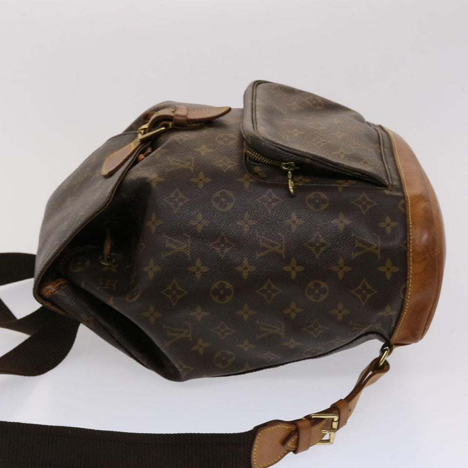Louis Vuitton Monogram Montsouris GM Backpack LV Auth yk7608