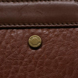Luxury BurberrySs Clutch Bag Leather Brown Auth yk7778
