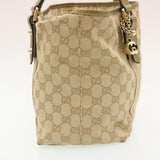 Gucci Web Sherry Line GG Canvas Tote Bag Beige Pink gold yt703