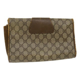 Gucci Web Sherry Line GG Canvas Clutch Bag Beige Red Green yt864