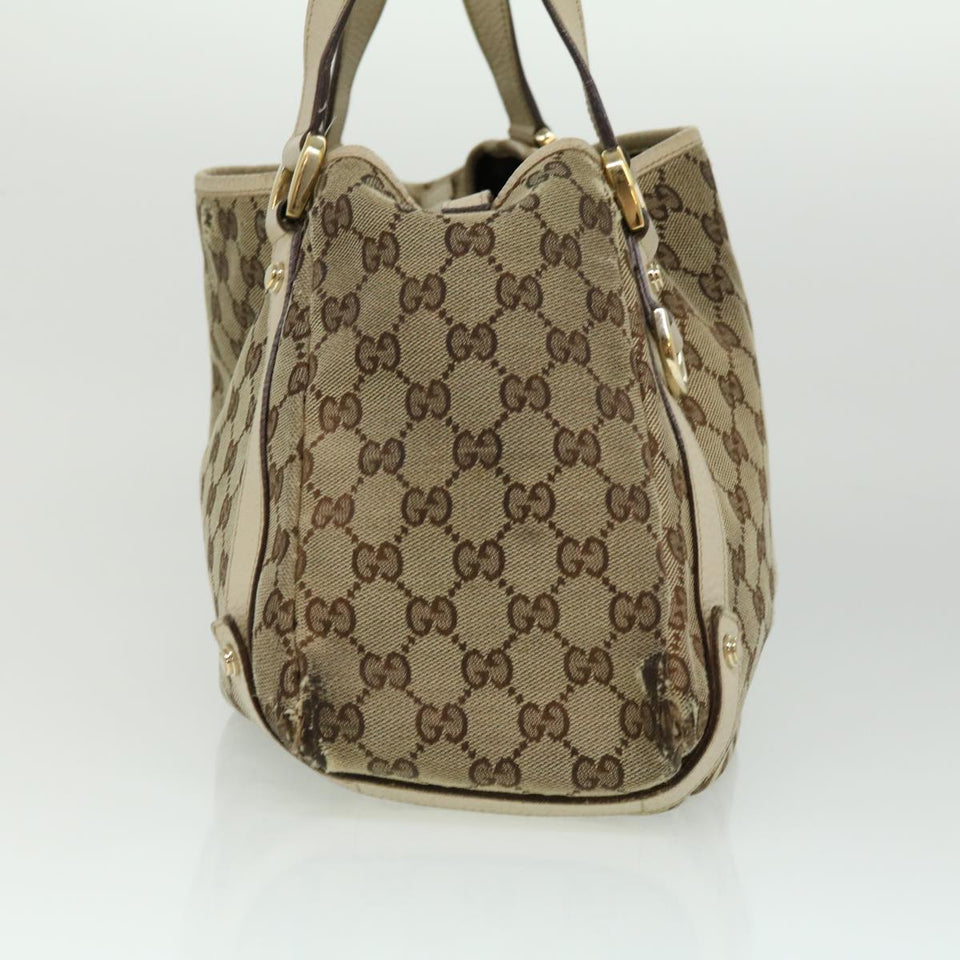 Gucci GG Canvas Shoulder Bag Beige 130736 yt927