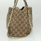Gucci GG Canvas Shoulder Bag Beige 130736 yt927