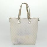 Gucci GG Canvas Shoulder Tote Bag PVC Leather 2Set White Navy Red yt962