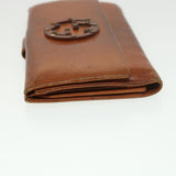 Gucci GG Canvas Web Sherry Line Long Wallet 2Set Beige Brown Red yt976