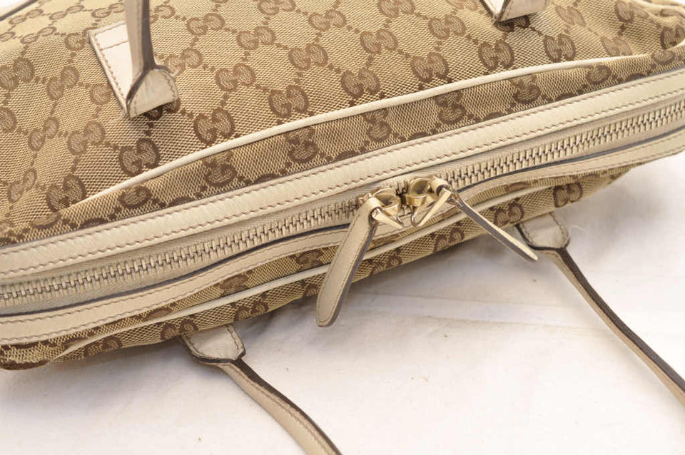 Gucci GG Canvas Tote Bag Brown yy580