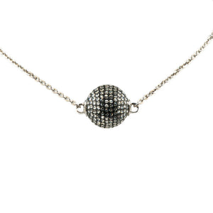 Chanel Metal Coco Mark Mirror Ball Necklace D21K